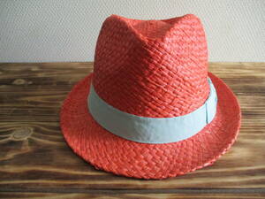 Grace＊TRILBY HAT＊RAFFIA＊ラフィア素材＊ストロー中折れハット[ORA］