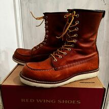 新品購入4ヶ月着用 REDWING レッドウィング クラッシックモックレザーロングブーツ 10D 27.5〜28 オロレガシー アイリッシュセッター _画像2