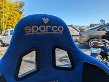 【KO】 SPARCO スパルコ フルバケットシート ブルー REV(レブ) ファイバー FIA公認 廃盤品 希少_画像6