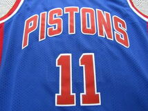 美品 NBA THOMAS #11 アイザイア・トーマス PISTONS デトロイト・ピストンズ ユニフォーム バッドボーイズ シャツ ジャージ L タンクトップ_画像3