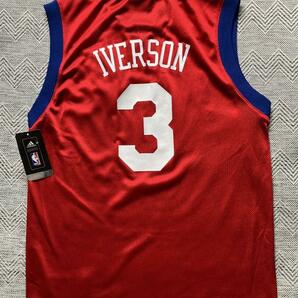 【美品】 NBA SIXERS ★IVERSON ＃3 アレン・アイバーソン 76ers シクサーズ ★adidas アディダス ジュニア ユニフォーム ジャージの画像3