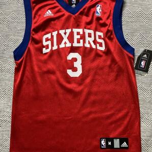 【美品】 NBA SIXERS ★IVERSON ＃3 アレン・アイバーソン 76ers シクサーズ ★adidas アディダス ジュニア ユニフォーム ジャージの画像1