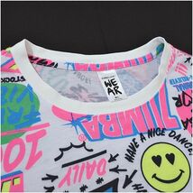 ZUMBA ズンバ Club Zumba Tee 半袖Tシャツ M/L ホワイト×マルチカラー_画像6