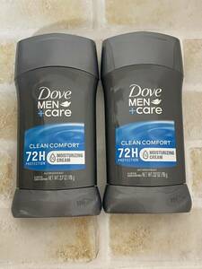 〈送料無料〉 Dove men ＋care 【クリーンコンフォート】 76g 2本セット ダヴ デオドラント メン 制汗剤 男性向け アメリカ ダブ 72時間