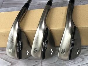 ☆☆ 送料無料 ☆☆ MIZUNO ミズノ MP-T4 シャフト modus3 TOUR120 モーダス120 FLEX S 52° 58° 60° 3本セット