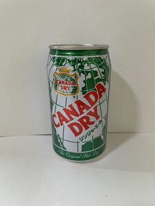 空缶 昭和レトロ CANADA DRY カナダドライ ジンジャーエール 1991年製造 レトロ缶 当時物 旧車 ブリパイ レトロ