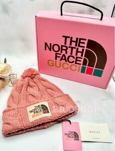 GUCCI x The North Face コラボ ニット帽　ビーニー帽 ザノースフェイス ニットキャップ