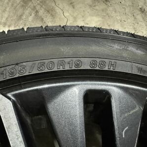 【低走行】 60プリウス 純正タイヤ&ホイール4本セット 19×6.5J +40 5穴114.3 ヨコハマブルーアースGT 195/50R19の画像10