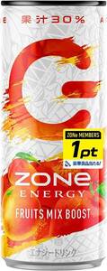 フルーツMIX ZONe(ゾーン) ENERGY FRUITS MIX BOOST エナジードリンク 240ml×30本