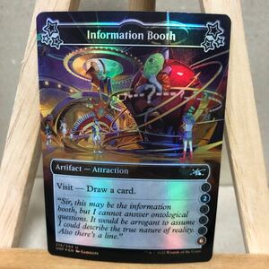 MTG【Foil】(218a)《Information Booth》(②⑥)[UNF] 茶U Unfinity