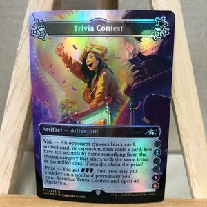 MTG【Foil】(233c)《Trivia Contest》(②⑤⑥)[UNF] 茶U 英語版 Unfinity アンコモン