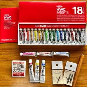 ホルベイン　透明水彩絵具 18色＋3色＋おまけ　 HOLBEIN HWC