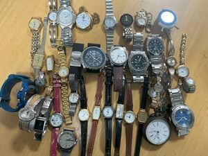 腕時計　懐中時計 36個まとめて ジャンク SEIKO CASIO 他ブランド腕時計 メンズ レディース 動作未確認　まとめ