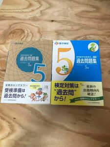 美品　2冊　実用数学技能検定 過去問題集 数学検定5級　数検　