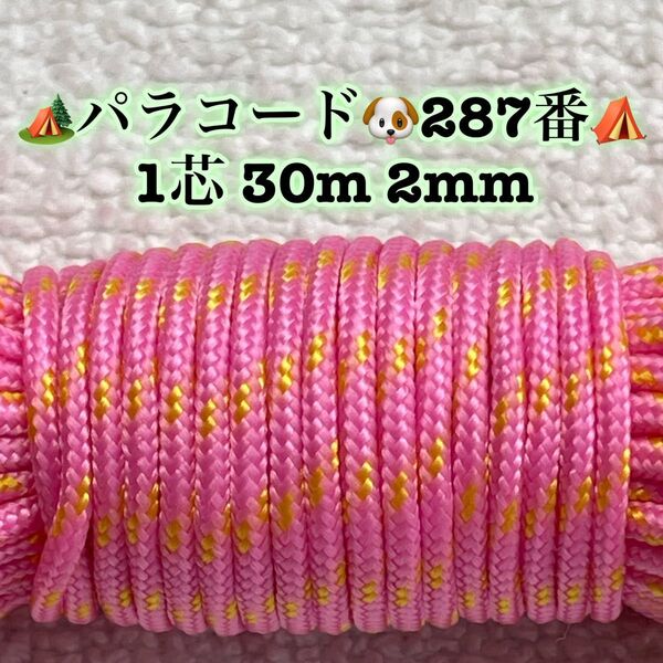 ☆★パラコード★☆１芯 ３０m ２mm☆★２８７番★手芸とアウトドアなど用★