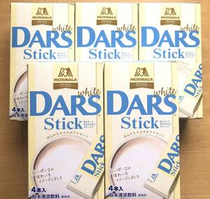 5 box set [ forest . confectionery ] white dozen stick (18g×4ps.@) DARS white dozen .... milk stick MORINAGA desert drink 