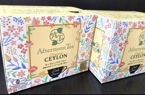 送込 Afternoon Tea Little Leaves オーガニック セイロン ティーバッグ 20袋×2箱　アフターヌーンティー　有機栽培　紅茶　ティーパック