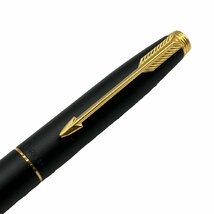 PARKER パーカー ペン先 14K 585 14金 万年筆 フランス製 ブラック×ゴールド系 ケース付き_画像5