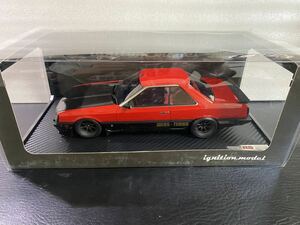 1円スタートイグニッションモデル IG0983 1/18 Nissan Skyline 2000 RS-Turbo (R30) Red ニッサン　スカイライン　ターボ　RSワタナベ日産