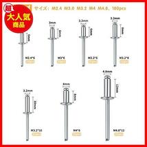 【限定！最安値！】 ★ブラインドリベット★ M4 M4.8 M3.2 M3.0 M2.4 耐圧 ブラインドリベットファスナー 耐食 アルミニウム_画像5