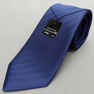 Nishijin ручной галстук Sette Piege Seven Hold Navy Bone Silk 100 % Japan Sewing NJ-ST11