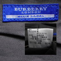 BURBERRYバーバリーブラックレーベル ハンドバッグ ミニボストンバッグ 黒 日本製_画像10