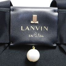 １円美品LANVIN en Bleuランバンオンブルー リュック パックパック 黒 A４収納_画像8