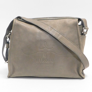 HIROFU Hirofu shoulder bag messenger bag leather Italy made 
