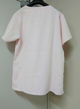 スクラブ WHITE PLOS サーモンピンク【L】　業者クリーニング済 男女兼用 ¥7260 高浜ユニフォーム_画像5