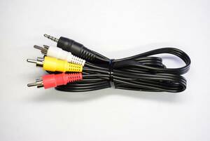 3.5mm 4 ultimate stereo Mini plug - Composite ( RCA image * sound terminal ) conversion cable 1.5m