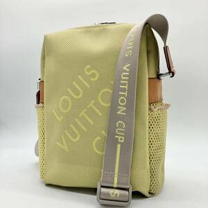 1円〜 【美品】　LOUIS VUITTON ルイヴィトン ダミエジェアン ウェザリー　ルイヴィトンカップ　ライムグリーン　ショルダーバッグ