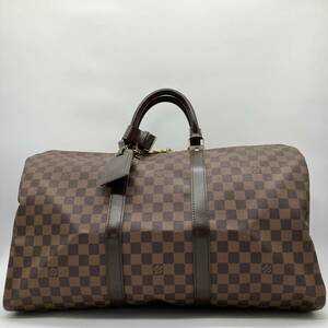 1円〜 【美品】　LOUIS VUITTON ルイヴィトン キーポル 50 ダミエ ボストンバッグ トラベルバッグ　大容量　N41427