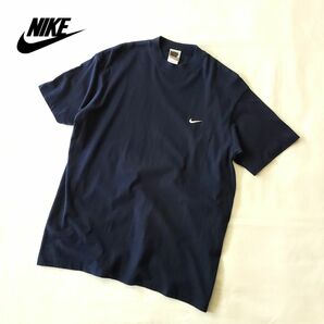 90～00s NIKE TEE ワンポイント ネイビー シングルステッチ