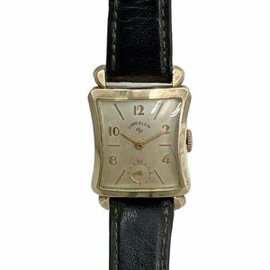 LORD ELGIN 4621 load Elgin 14k GOLD FILLED песочные часы узор smoseko механический завод женские наручные часы Vintage неподвижный товар 