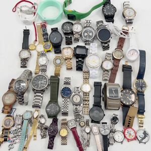 まとめ売り ファッション メーカー ブランド 腕時計 DIESEL ELGIN NIXON TIMEX FOSSIL GUESS Folli Follie FOSSIL adidas 色々 50本　