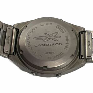 【動作未確認】CASIO CASIOTRON カシオ カシオトロン TRN-110T クオーツ デジタル スクエア チタン メンズ 腕時計 希少 レアの画像5