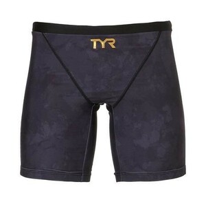 TYR【ティア】JSTEL522 ブラック【XL】メンズ 練習用 ロングボクサー 競泳 水着