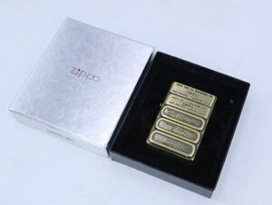 I031014 ZIPPO ジッポ 歴代ボトムスタンプ メタル シリアルナンバ入 化粧箱 2003年