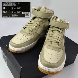 e3750【新品　NIKE】AIR AIR FORCE1 MID ’07 LX　DV7585-200　ベージュ　ナイキ　エアーフォース1　靴　シューズ