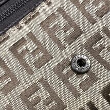 e3765　未使用【FENDI】フェンディ　ズッキーノ　長財布　キャンバス×レザー　財布_画像8