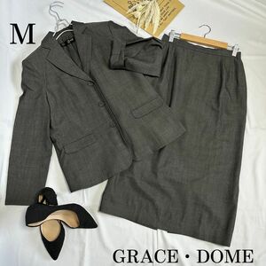 GRACE・DOME スーツ スカート 上下セット ウール ジャケット 入学 卒業 フォーマルスーツ 424a51