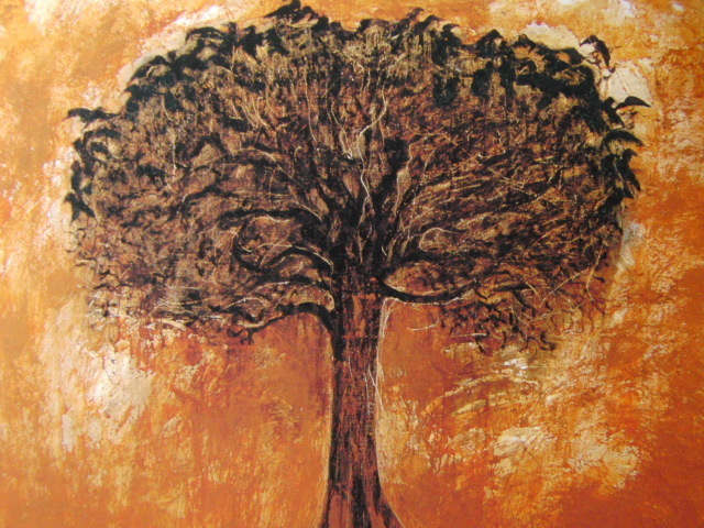 Setsuko Migishi, Un arbre en Bourgogne, Livre d'art rare grand format et peintures encadrées, Encadré dans un nouveau cadre japonais, En bonne condition, livraison gratuite, Peinture, Peinture à l'huile, Nature, Peinture de paysage