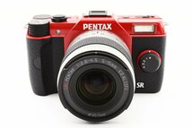 Pentax Q10 1240万画素 レッド + 02 Standard Zoom ズームレンズキット [美品] ストラップ バッテリー 充電器付き 手ぶれ補正　_画像3