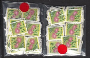 〒437-78　普通切手　日本の自然　カワラナデシコ　 使用済　400枚　②　