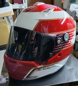  ARAI Arai GP-5X middle . one . player replica helmet genuine article work pe Inter made exhibition only unused box equipped 
