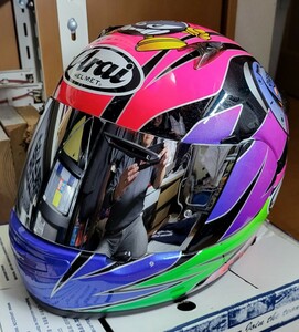 アライ　Arai　フルフェイスヘルメット　QUANTUM-J Sakata [クアンタム-J サカタ] レア　美品　東単オリジナルカラー