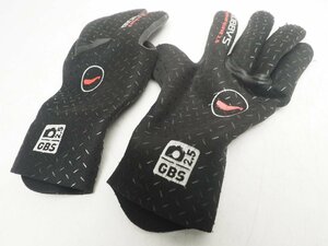 USED MOBBY'S モビーズ ZOOMUP GLOVE2.5 ウィンターグローブ サイズ:M ランク:A スキューバダイビング用品[VV58106]