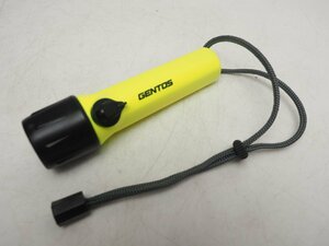 GENTOS 水中 LED ヘッドライト 水中ライト スキューバダイビング用品 単3電池×4本 ランク:AA 点灯確認済み [3FVV-58551]