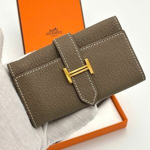 ★人気カラー★HERMES エルメス キーケース べアン エトゥープ