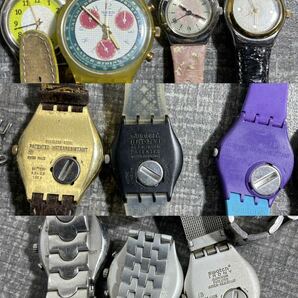 SWATCH Q&Q腕時計 25個 クォーツ デジタル 中古 ジャンク③の画像4